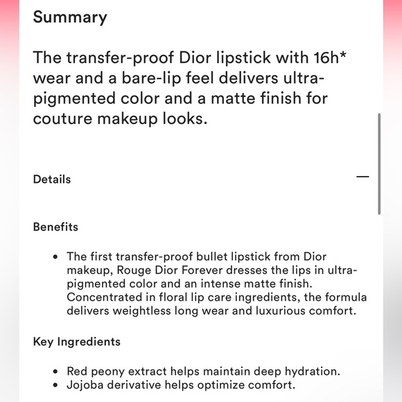 Dior ‘Hope - 265’ Rouge Dior Forever Transfer-Proof Lipstick - Picture 11 of 11